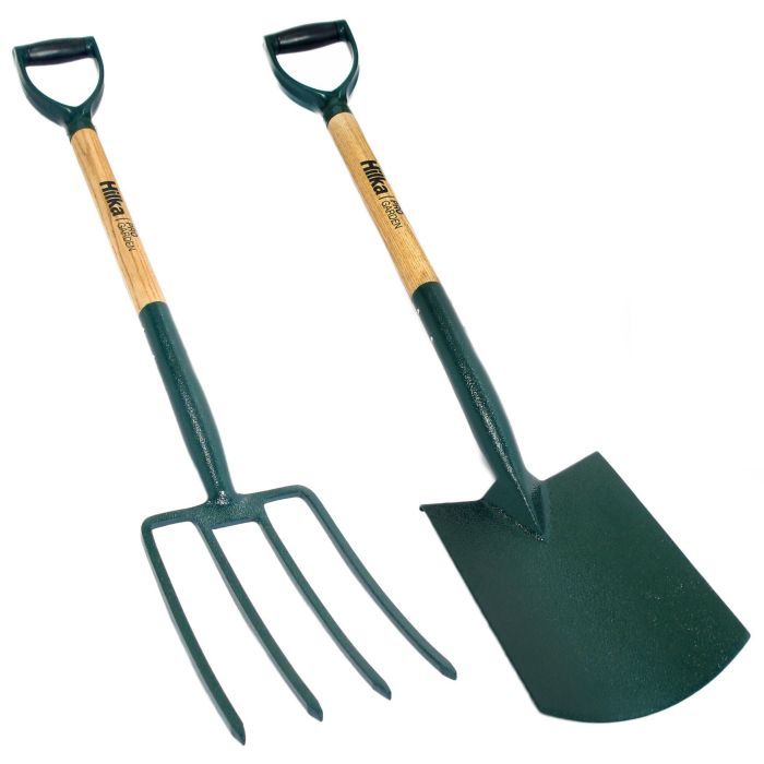 2 pce Carbon Steel Digging Spade & Fork