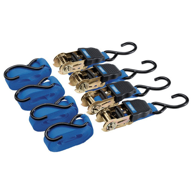 Draper Ratchet Strap 4 Piece Set - Secure Your Cargo